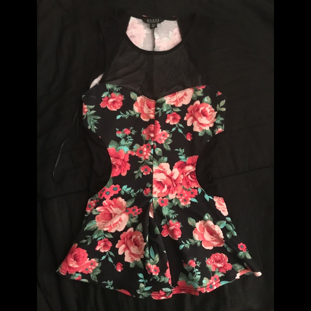 Floral print tank top